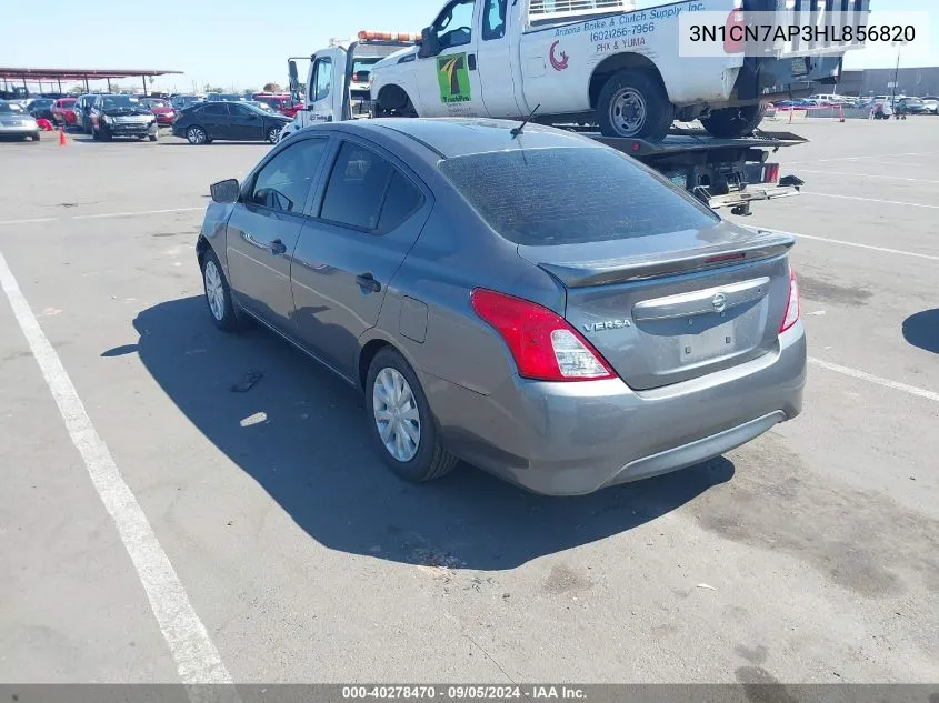 3N1CN7AP3HL856820 2017 Nissan Versa S/S Plus/Sv/Sl