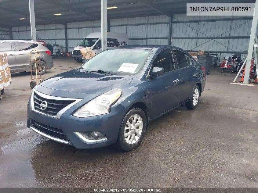 3N1CN7AP9HL800591 2017 Nissan Versa 1.6 Sv