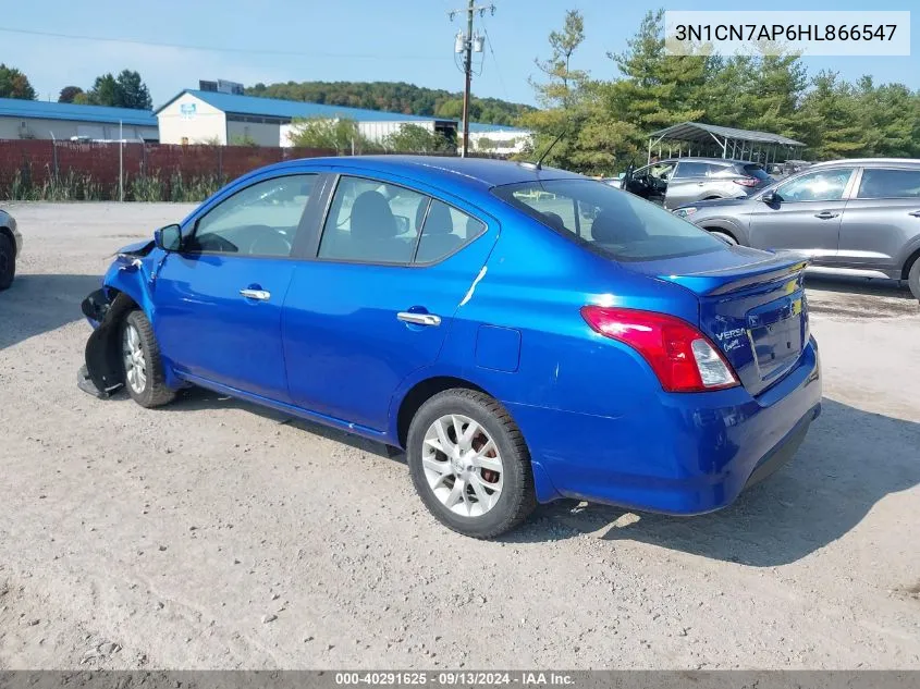 2017 Nissan Versa S/S Plus/Sv/Sl VIN: 3N1CN7AP6HL866547 Lot: 40291625