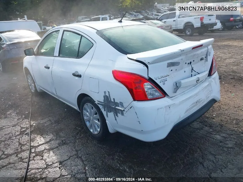 2017 Nissan Versa S/S Plus/Sv/Sl VIN: 3N1CN7AP8HL906823 Lot: 40293884