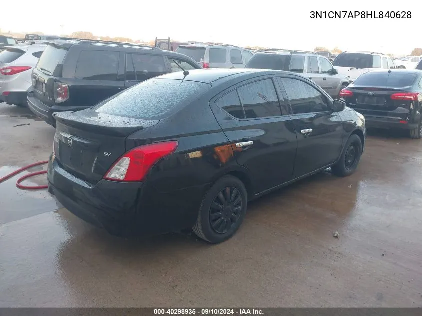 3N1CN7AP8HL840628 2017 Nissan Versa 1.6 Sv