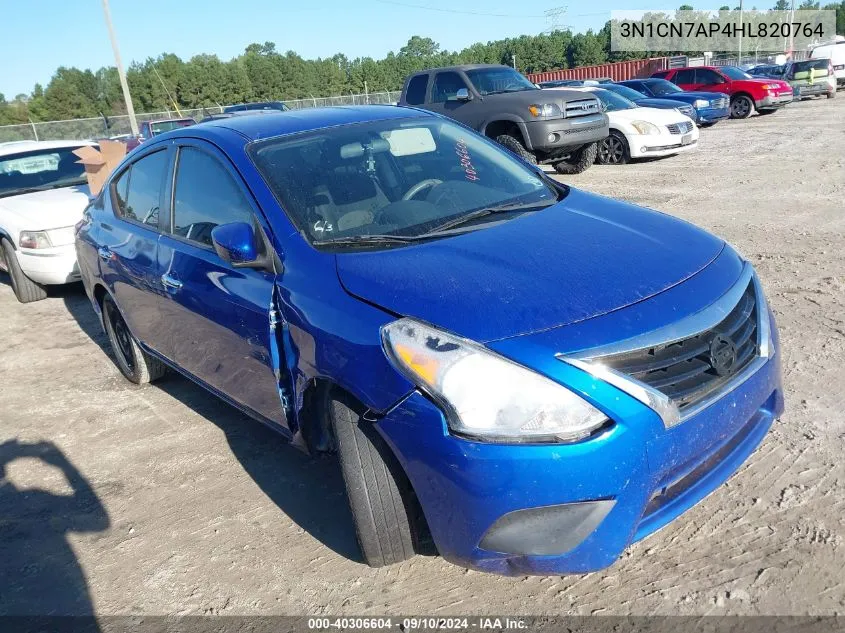 2017 Nissan Versa 1.6 Sv VIN: 3N1CN7AP4HL820764 Lot: 40306604