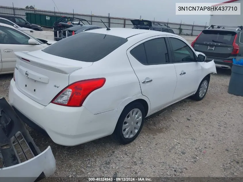 2017 Nissan Versa 1.6 Sv VIN: 3N1CN7AP8HK437710 Lot: 40324943