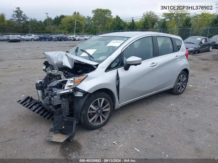 2017 Nissan Versa Note S/S Plus/Sv/Sl/Sr VIN: 3N1CE2CP3HL378902 Lot: 40330682