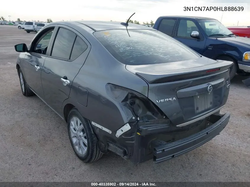 3N1CN7AP0HL888639 2017 Nissan Versa S/S Plus/Sv/Sl