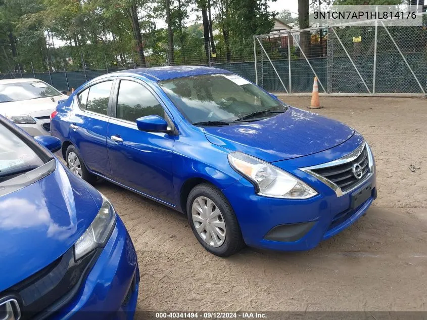 2017 Nissan Versa 1.6 S/1.6 S+/1.6 Sl/1.6 Sv VIN: 3N1CN7AP1HL814176 Lot: 40341494