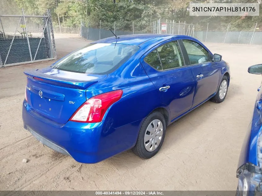 2017 Nissan Versa 1.6 S/1.6 S+/1.6 Sl/1.6 Sv VIN: 3N1CN7AP1HL814176 Lot: 40341494