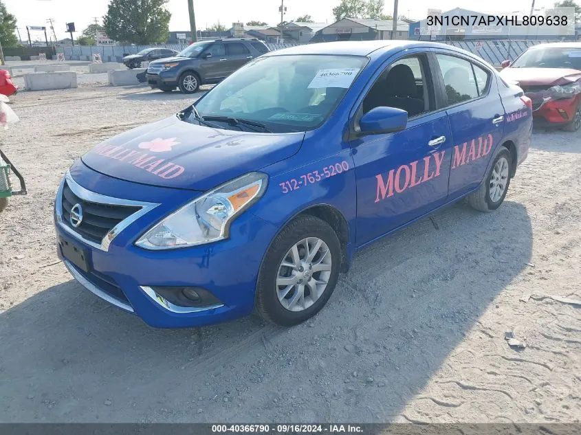 3N1CN7APXHL809638 2017 Nissan Versa 1.6 Sv