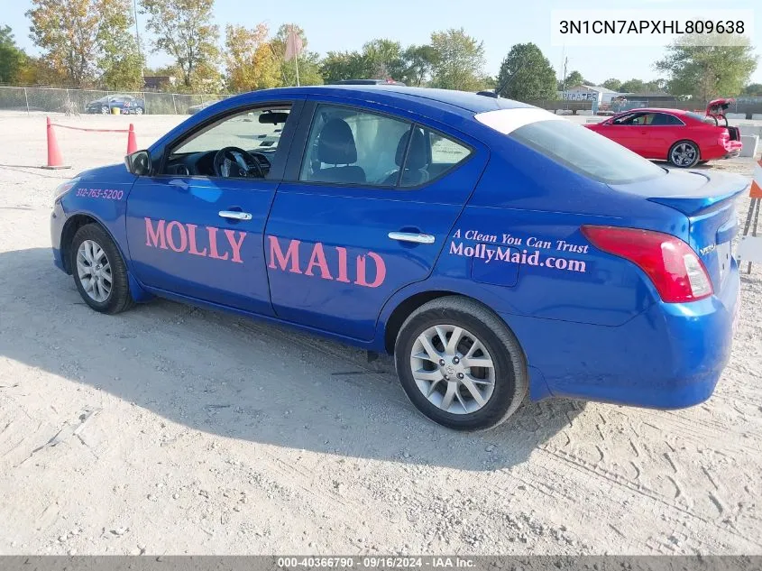 3N1CN7APXHL809638 2017 Nissan Versa 1.6 Sv