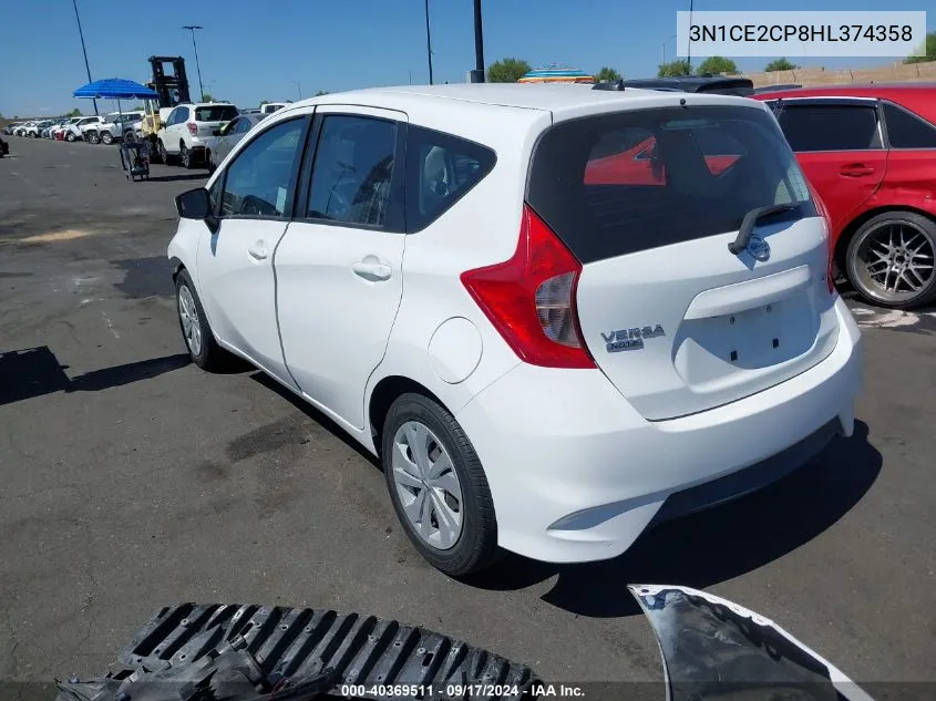 3N1CE2CP8HL374358 2017 Nissan Versa Note Sv