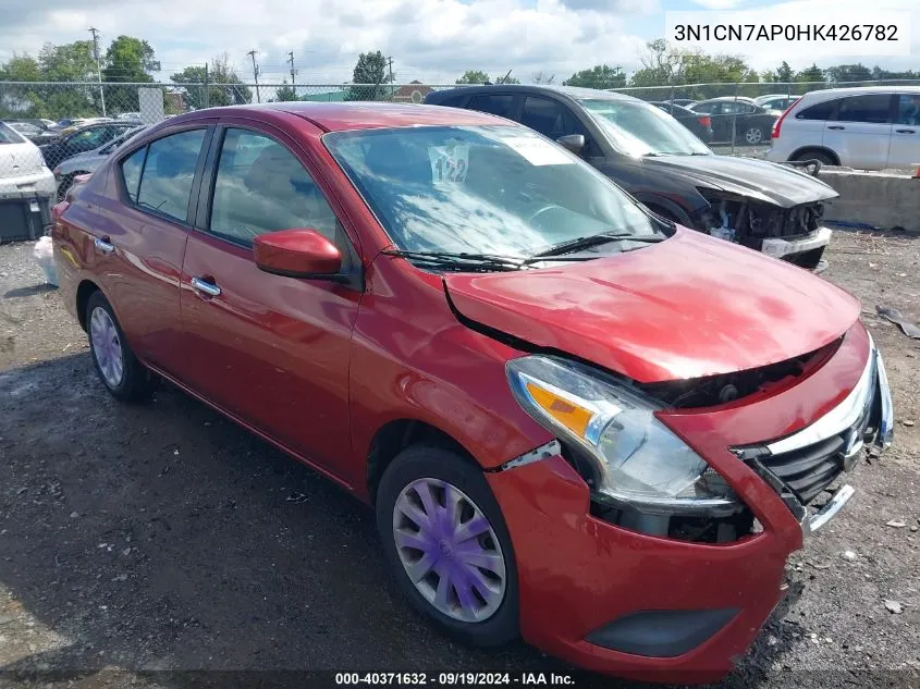 3N1CN7AP0HK426782 2017 Nissan Versa 1.6 Sv