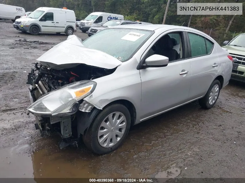 2017 Nissan Versa 1.6 Sv VIN: 3N1CN7AP6HK441383 Lot: 40390368