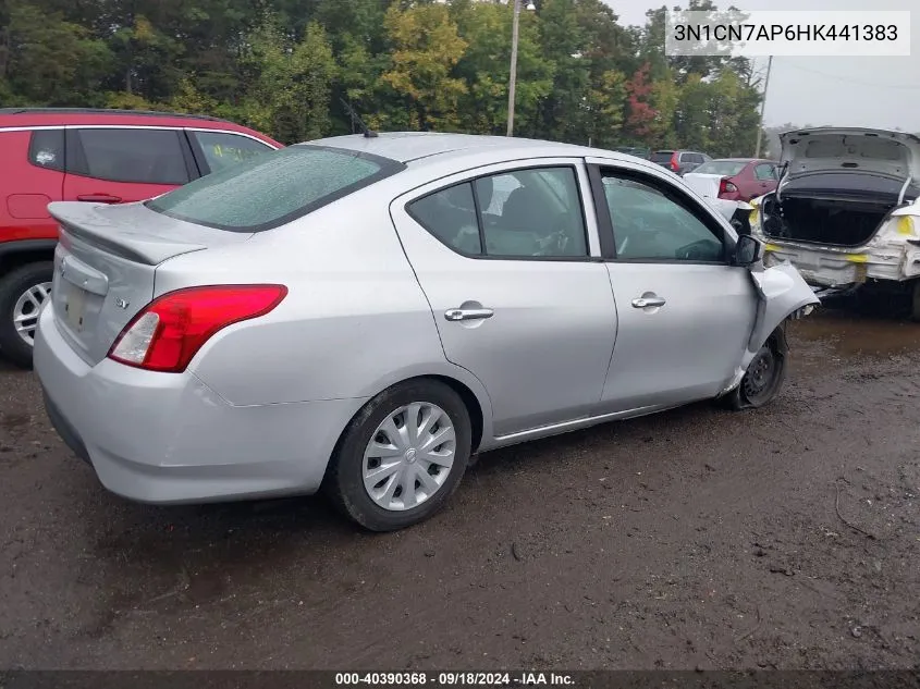 2017 Nissan Versa 1.6 Sv VIN: 3N1CN7AP6HK441383 Lot: 40390368