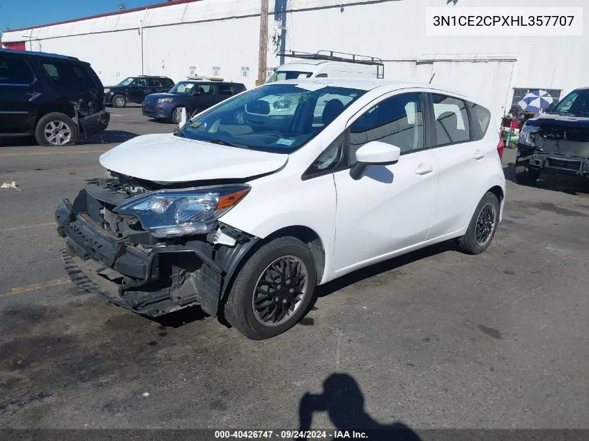 3N1CE2CPXHL357707 2017 Nissan Versa Note Sv