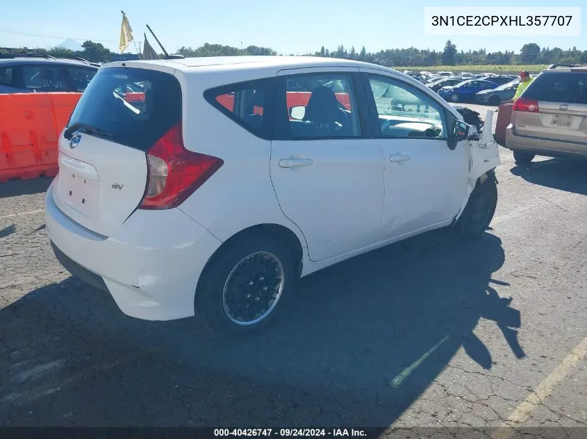 3N1CE2CPXHL357707 2017 Nissan Versa Note Sv