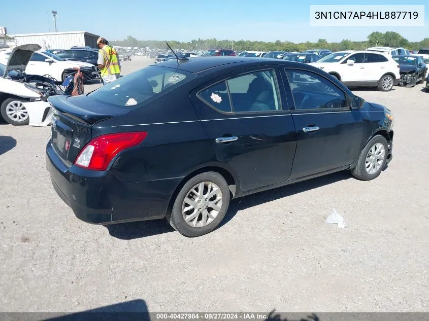 2017 Nissan Versa 1.6 Sv VIN: 3N1CN7AP4HL887719 Lot: 40427984