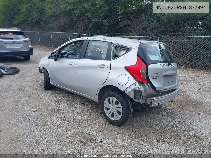 2017 Nissan Versa Note Sv VIN: 3N1CE2CP3HL377894 Lot: 40437097