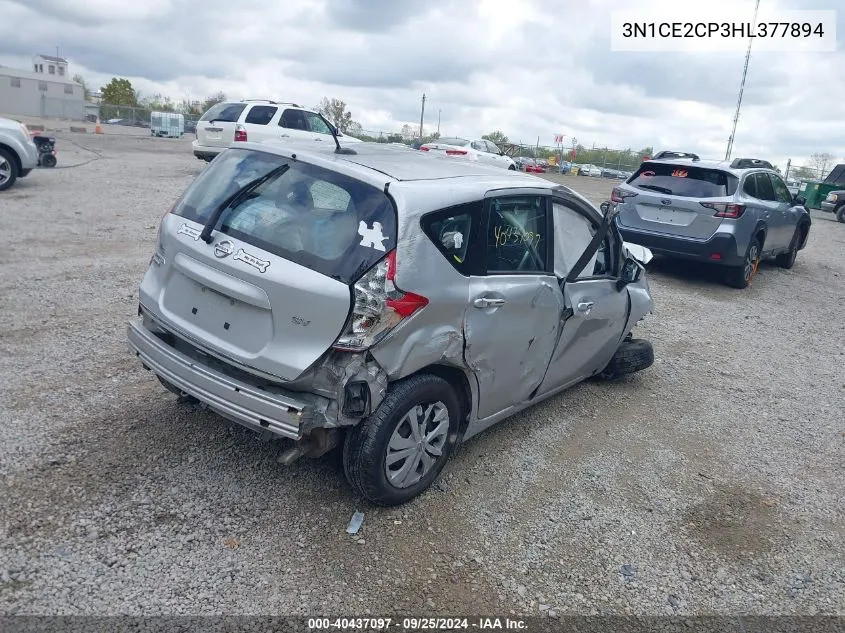 3N1CE2CP3HL377894 2017 Nissan Versa Note Sv