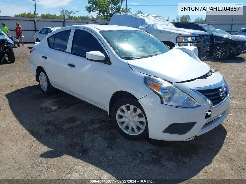 3N1CN7AP4HL904387 2017 Nissan Versa 1.6 S+