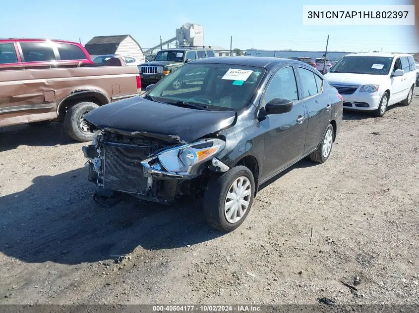 2017 Nissan Versa 1.6 S VIN: 3N1CN7AP1HL802397 Lot: 40504177