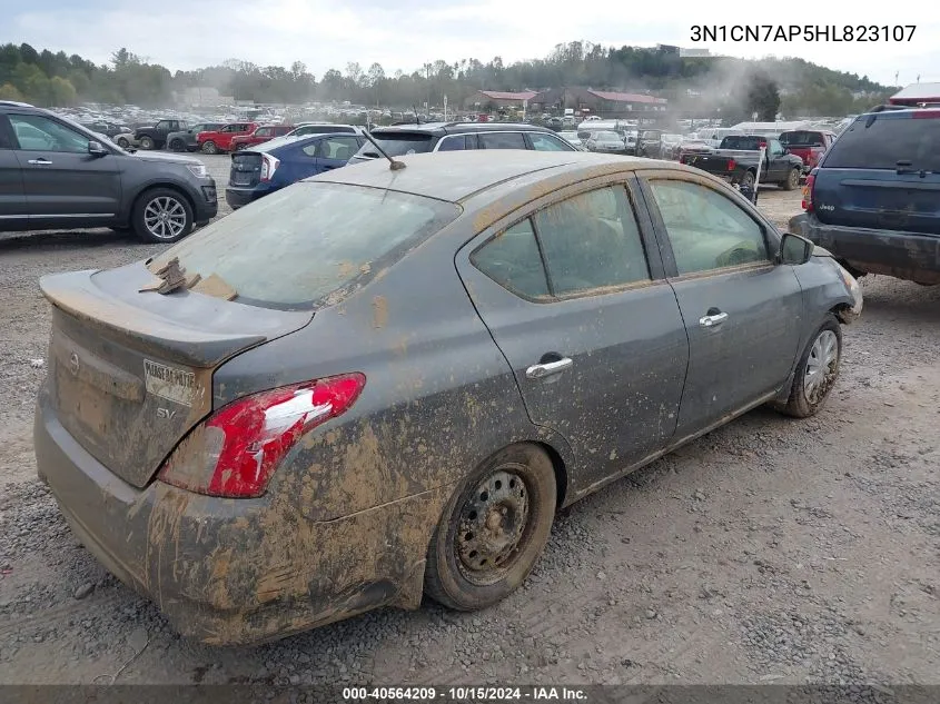 2017 Nissan Versa 1.6 Sv VIN: 3N1CN7AP5HL823107 Lot: 40564209