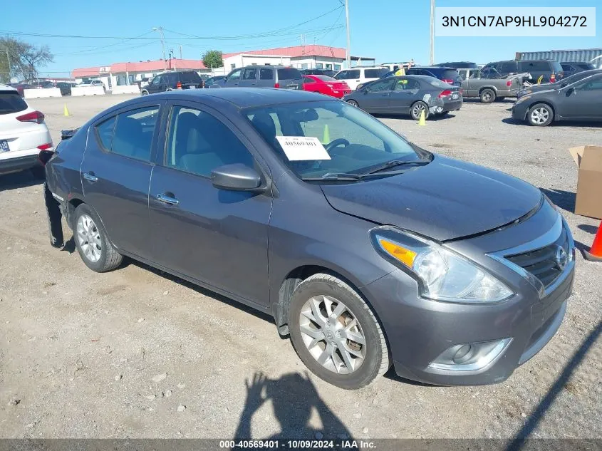 2017 Nissan Versa 1.6 Sv VIN: 3N1CN7AP9HL904272 Lot: 40569401