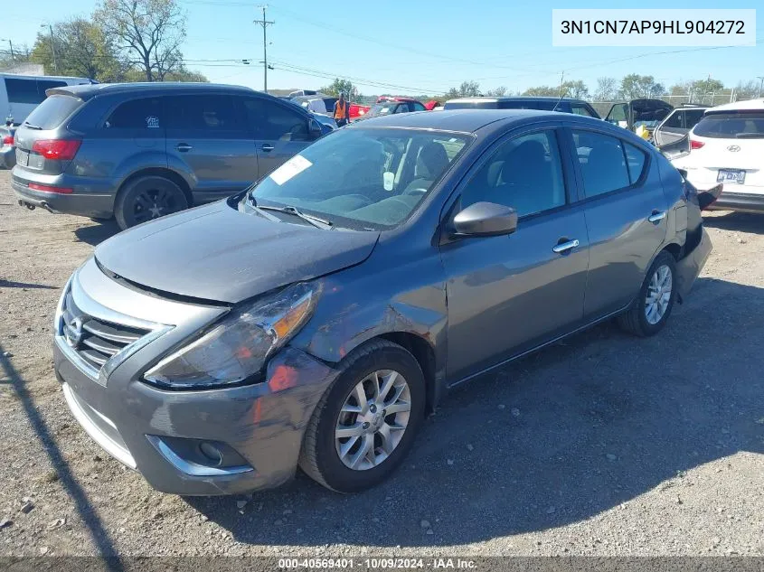 2017 Nissan Versa 1.6 Sv VIN: 3N1CN7AP9HL904272 Lot: 40569401