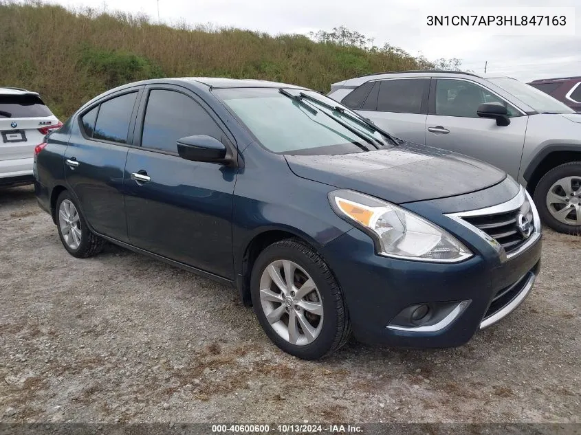 2017 Nissan Versa S/S Plus/Sv/Sl VIN: 3N1CN7AP3HL847163 Lot: 40600600