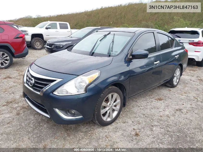 2017 Nissan Versa S/S Plus/Sv/Sl VIN: 3N1CN7AP3HL847163 Lot: 40600600