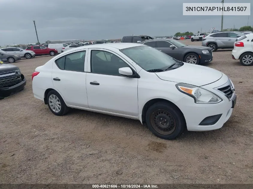 2017 Nissan Versa 1.6 S VIN: 3N1CN7AP1HL841507 Lot: 40621686