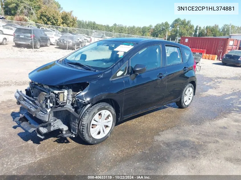 2017 Nissan Versa Note S Plus VIN: 3N1CE2CP1HL374881 Lot: 40633119