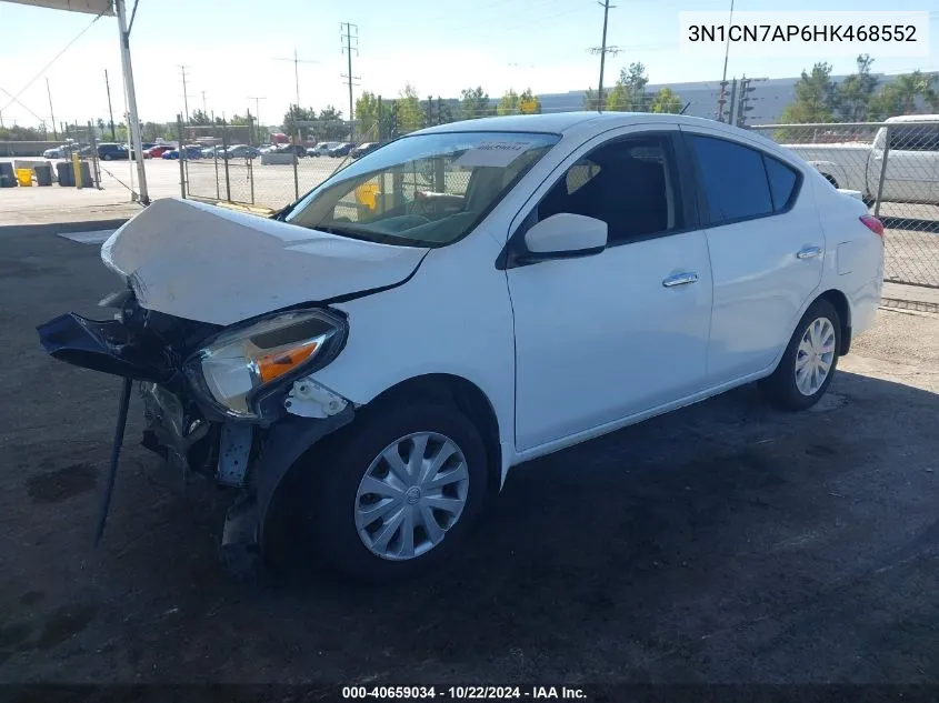 2017 Nissan Versa 1.6 Sv VIN: 3N1CN7AP6HK468552 Lot: 40659034