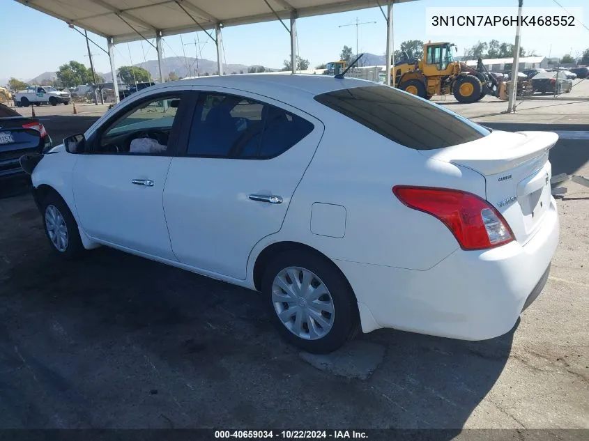 2017 Nissan Versa 1.6 Sv VIN: 3N1CN7AP6HK468552 Lot: 40659034