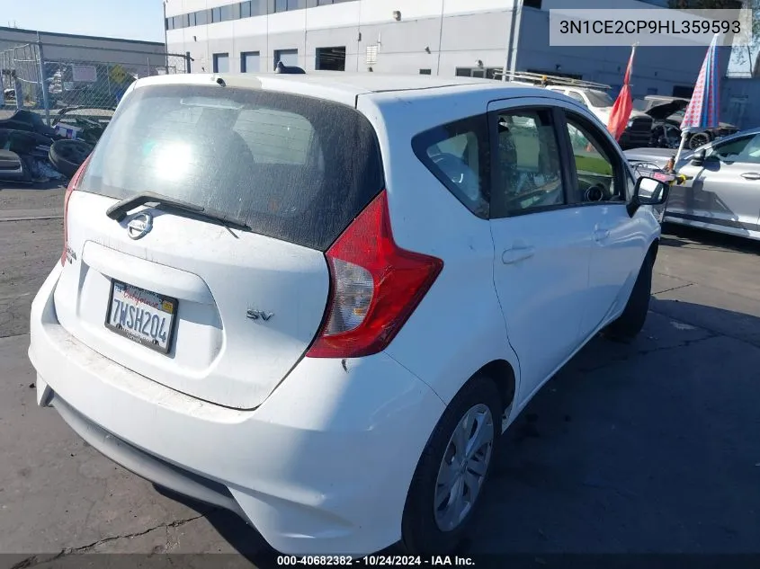 3N1CE2CP9HL359593 2017 Nissan Versa Note Sv