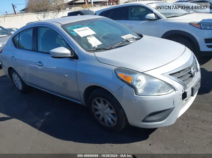 2017 Nissan Versa 1.6 Sv VIN: 3N1CN7APXHK448837 Lot: 40688089