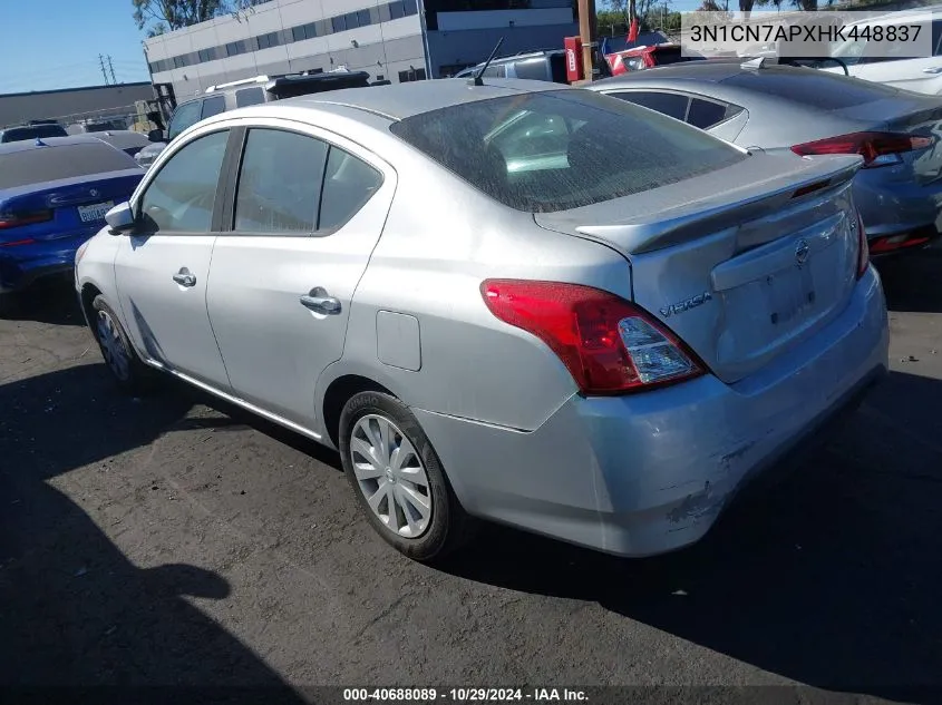 2017 Nissan Versa 1.6 Sv VIN: 3N1CN7APXHK448837 Lot: 40688089