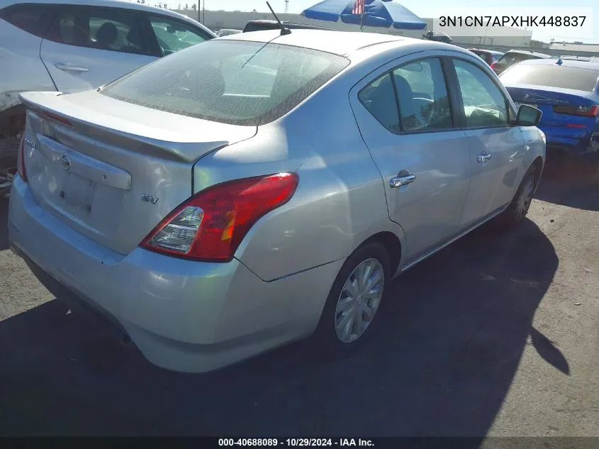 2017 Nissan Versa 1.6 Sv VIN: 3N1CN7APXHK448837 Lot: 40688089