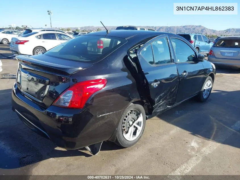 2017 Nissan Versa 1.6 S+ VIN: 3N1CN7AP4HL862383 Lot: 40702631