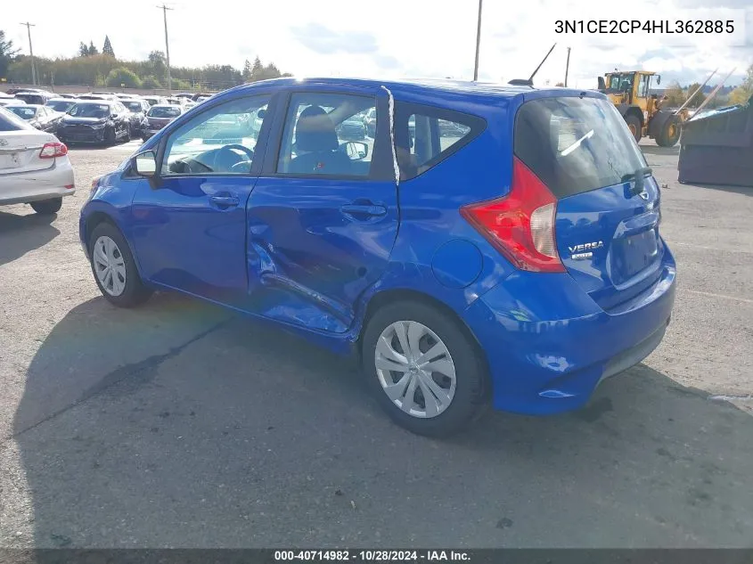 3N1CE2CP4HL362885 2017 Nissan Versa Note Sv