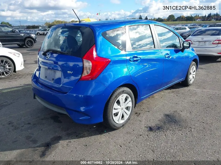 3N1CE2CP4HL362885 2017 Nissan Versa Note Sv