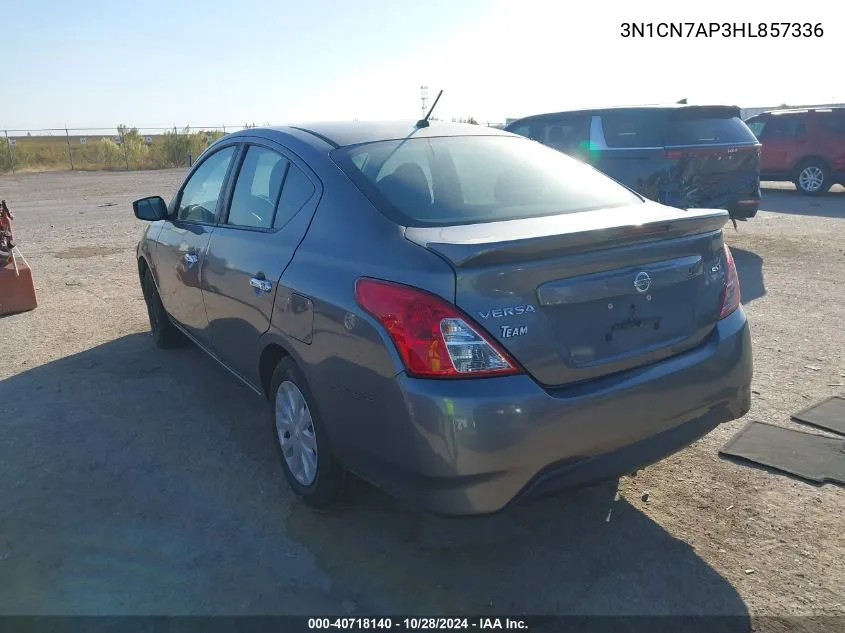 3N1CN7AP3HL857336 2017 Nissan Versa 1.6 Sv