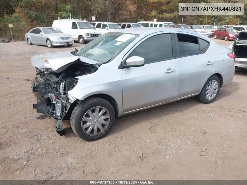 2017 Nissan Versa 1.6 Sv VIN: 3N1CN7APXHK440821 Lot: 40737155