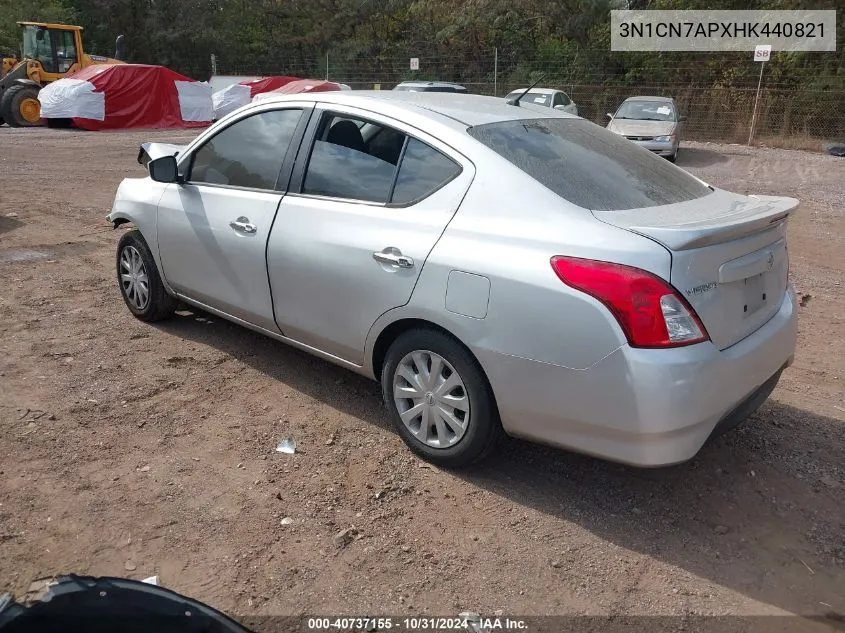 2017 Nissan Versa 1.6 Sv VIN: 3N1CN7APXHK440821 Lot: 40737155