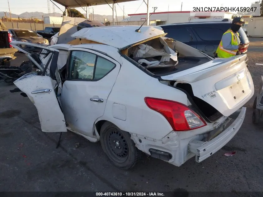 2017 Nissan Versa 1.6 Sv VIN: 3N1CN7AP0HK459247 Lot: 40743610