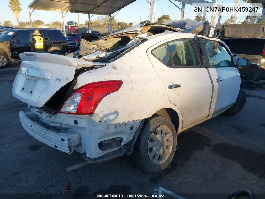 2017 Nissan Versa 1.6 Sv VIN: 3N1CN7AP0HK459247 Lot: 40743610