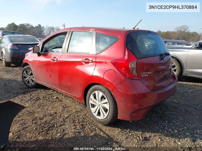 2017 Nissan Versa Note S Plus VIN: 3N1CE2CP9HL370884 Lot: 40754184