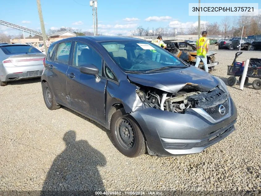 2017 Nissan Versa Note Sv VIN: 3N1CE2CP6HL375721 Lot: 40769852