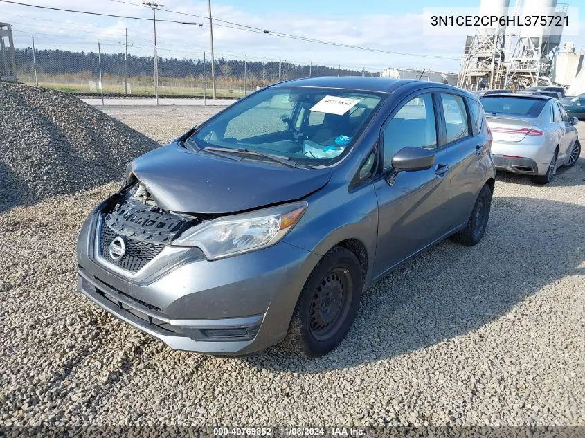 2017 Nissan Versa Note Sv VIN: 3N1CE2CP6HL375721 Lot: 40769852