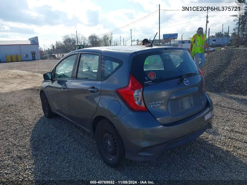 2017 Nissan Versa Note Sv VIN: 3N1CE2CP6HL375721 Lot: 40769852