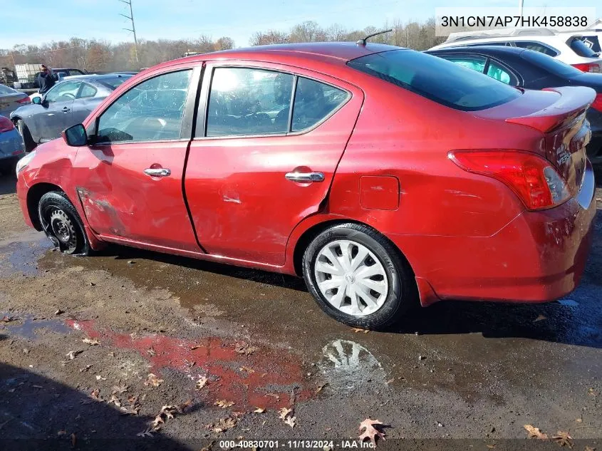 3N1CN7AP7HK458838 2017 Nissan Versa 1.6 Sv